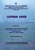 Penyusunan RTSP Pemugaran Permukiman Lokasi Bokat (Lomuli) / KTM Air Terang, Kabupaten Buol, Provinsi Sulawesi Tengah, Tahun 2008.