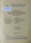 Album Peta Rencana Teknis Unit Permukiman Transmigrasi (RTUPT) Sigulai, Kecamatan Simeulue Barat, Kabupaten Simeulue, Provinsi Nanggroe Aceh Darussalam, Tahun 2008.