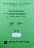 Laporan Rencana Teknis Satuan Pemukiman (RTSP) Tahap III-A dan Rencana Teknis Jalan (RTJ) Lokasii : Muara Bulian, WPP/SKP/SP : XVa/D/5, Provinsi Jambi, Tahun 1993/1994.