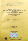 Peta-Peta Rencana Teknis Satuan Pemukiman (RTSP) Tahap III-A dan Rencana Teknis Jalan (RTJ) Lokasi : Pematang Panggang, WPP/SKP/SP : XXII/G/4, Provinsi Sumatera Selatan, Tahun 1992/1993.