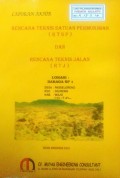 Laporan Rencana Teknis Satuan Permukiman (RTSP) dan Rencana Teknis Jalan (RTJ) Lokasi : Daraga SP.1, Kabupaten Wajo, Provinsi Sulawesi Selatan, Tahun 2010.