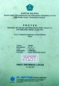 Laporan Rencana Teknis Satuan Pemukiman [RTSP] Tahap III-A dan Rencana Teknis Jalan [RTJ] Lokasi : Prode, WPP/SKP/SP : IV/H/1, Kabupaten Sumbawa, Provinsi Nusa Tenggara Barat, Tahun 1996/1997.