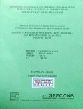 Laporan Rencana Teknis Satuan Pemukiman [ RTSP ] dan Rencana Teknis Jalan [ RTJ ] Lokasi : Meliau Tayan, WPP/SKP/SP : XVb/A/7, Kabupaten Sanggau, Provinsi Kalimantan Barat, Tahun 1996/1997.