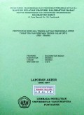 Laporan Rencana Teknis Satuan Pemukiman [ RTSP ] Tahap III-A dan Rencana Teknis Jalan [ RTJ ] Lokasi : Sambas, WPP/SKP/SP : I/B/2, Kabupaten Sambas, Provinsi Kalimantan Barat, Tahun 1996/1997.