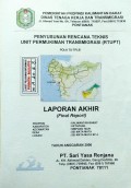 Laporan Rencana Teknis Unit Permukiman Transmigrasi [ RTUPT ] Lokasi : Sei Mata-Mata SP.4 Kabupaten Ketapang, Provinsi Kalimantan Barat, Tahun 2006.