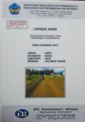 Laporan Akhir Penyusunan Database Lahan Permukiman Transmigrasi Mopu, Kecamatan Bukal, Kabupaten Buol, Provinsi Sulawesi Tengah Tahun 2013.
