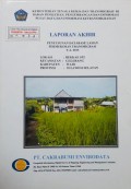 Laporan Akhir Penyusunan Database Lahan Permukiman Transmigrasi Bekkae SP.2 Kecamatan Gillirang, Kabupaten Wajo, Provinsi Sulawesi Selatan Tahun 2013.