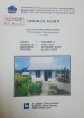 Laporan Akhir Penyusunan Database Lahan Permukiman Transmigrasi Patlean SP.4 Kecamatan Maba Utara, Kabupaten Halmahera Timur, Provinsi Maluku Utara Tahun 2013.