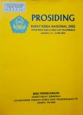 Prosiding Rapat Kerja Nasional 2002 ( Departemen Tenaga Kerja Dan Transmigrasi 14 - 16 Mei 2002 ).