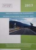 ANALISIS PENEMPATAN TRANSMIGRASI WILAYAH PERBATASAN 2010 - 2013.