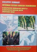 Peta Informasi Potensi Kawasan Transmigrasi, Kabupaten Indragiri Hulu & Rokan Hilir, Provinsi Riau 2004.