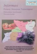 Informasi Potensi Kawasan Transmigrasi, Kabupaten Sarolangun, Provinsi Jambi 2007.