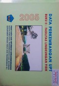 Data Perkembangan UPT Tahun 2005 ( Buku II Fasilitas Lingkungan Fisik ).